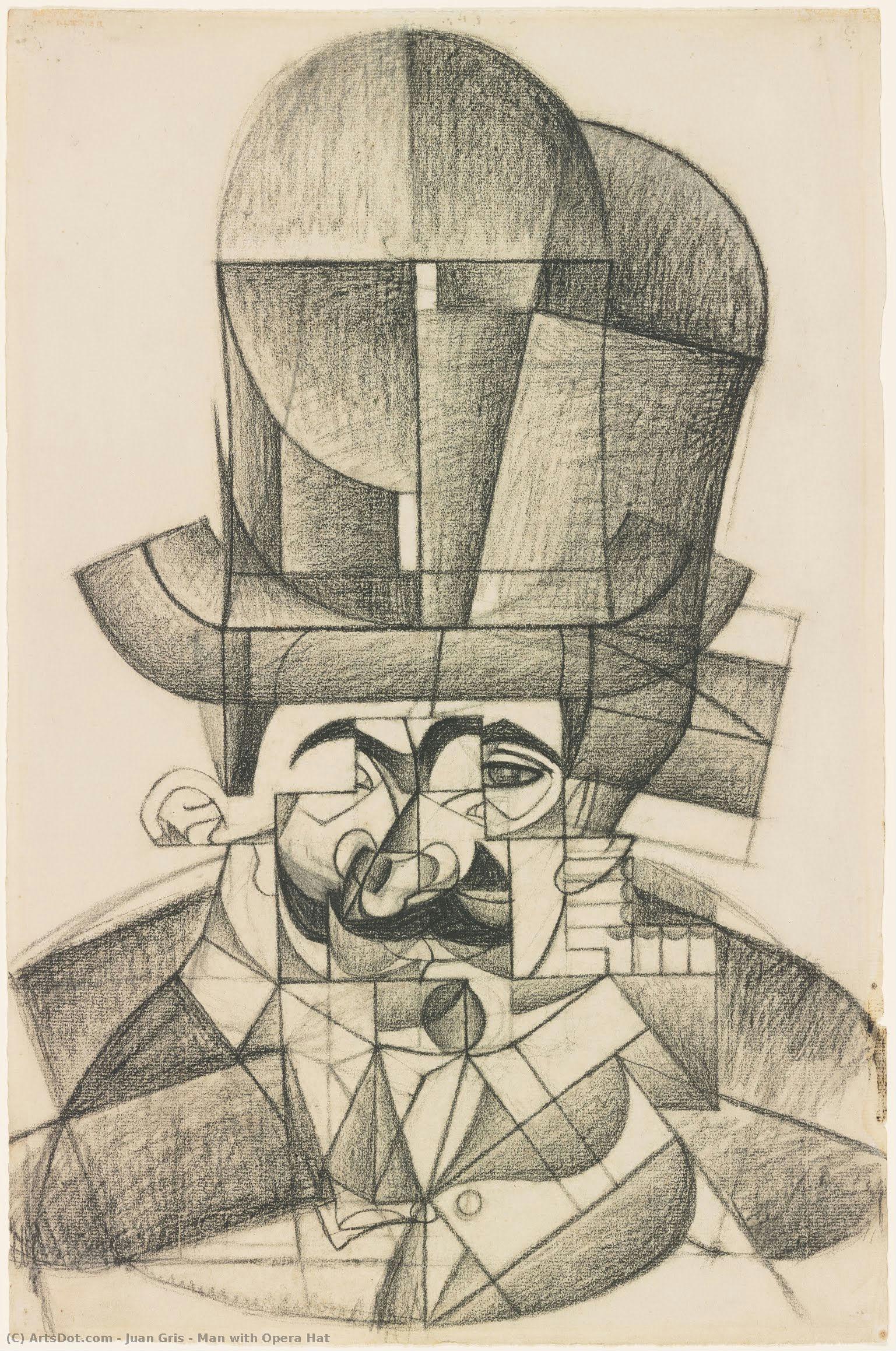 Man With Opera Hat — Juan Gris