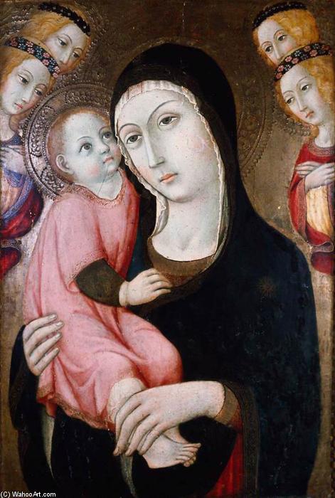 Virgin And Child With Four Angels — Sano Di Pietro