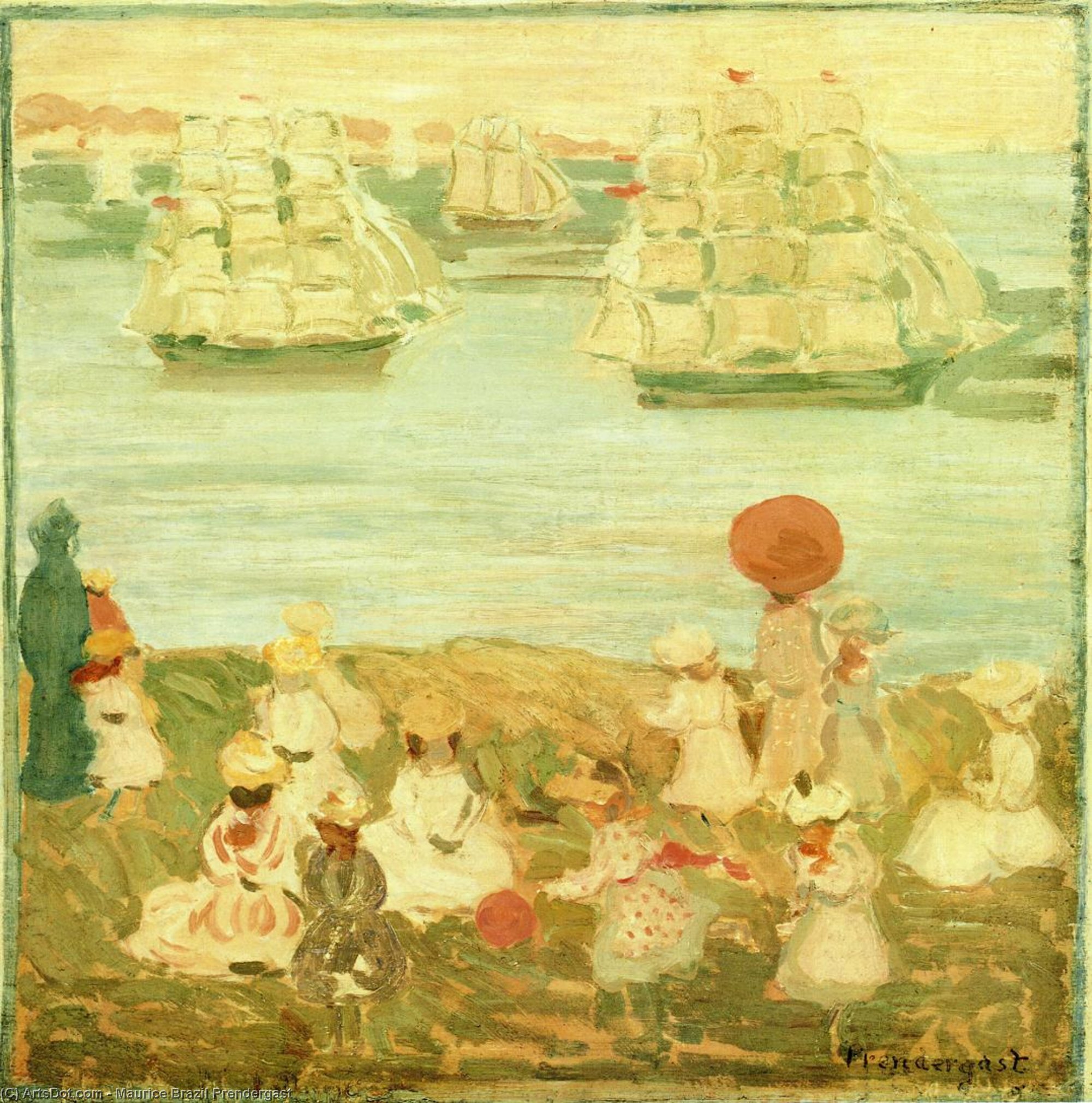 The Pretty Ships (aka As The Ships Go By) — Maurice Brazil Prendergast
