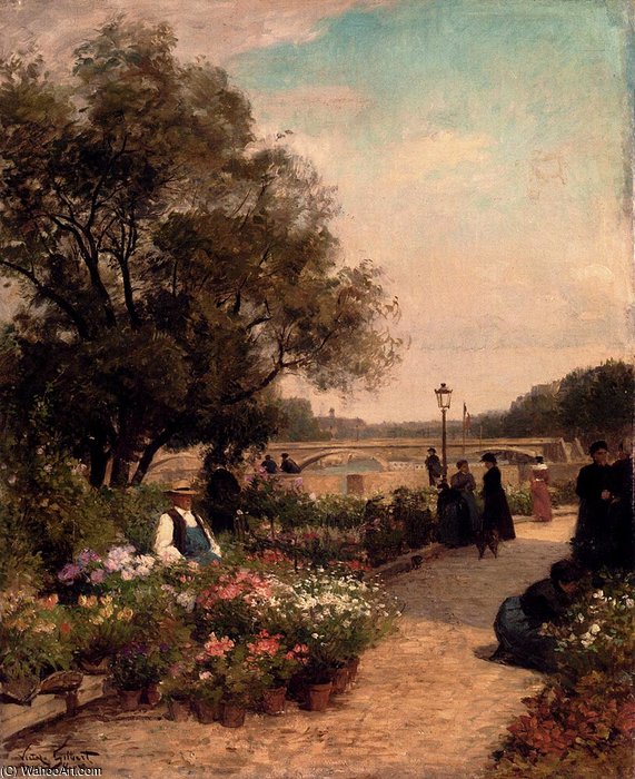 Quai Aux Fleurs — Victor Gabriel Gilbert