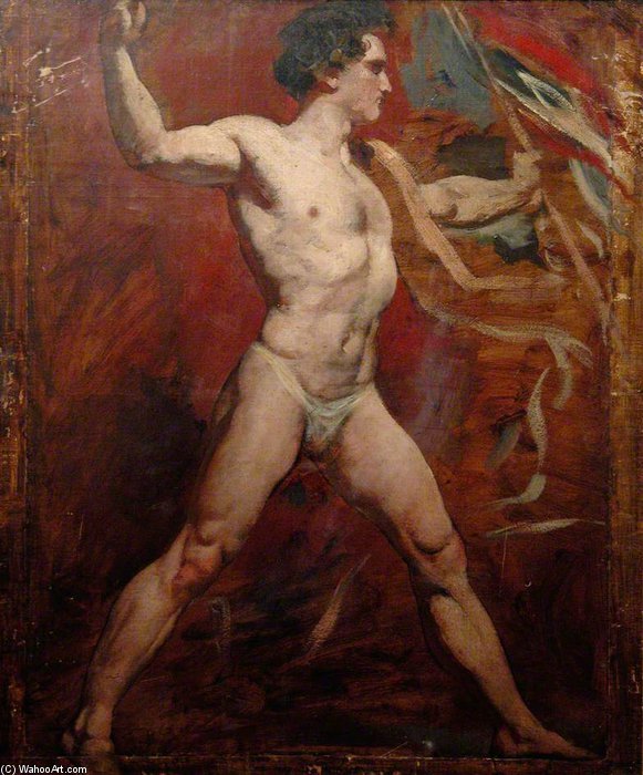 Standing Male Nude - — William Etty