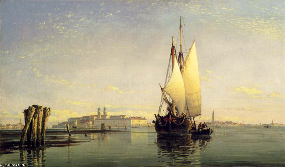 On The Lagoon Of Venice — Edward William Cooke