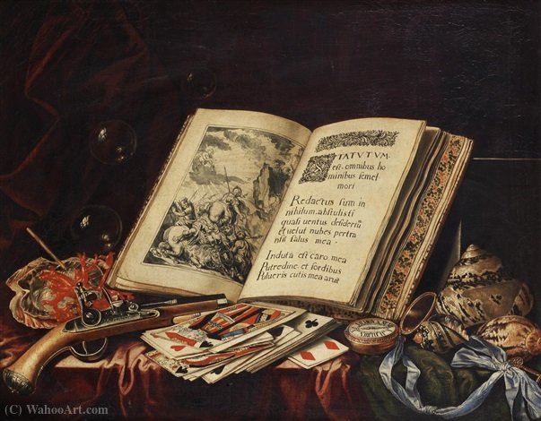 A Still Life Of An Open Book — Simon Renard De Saint André