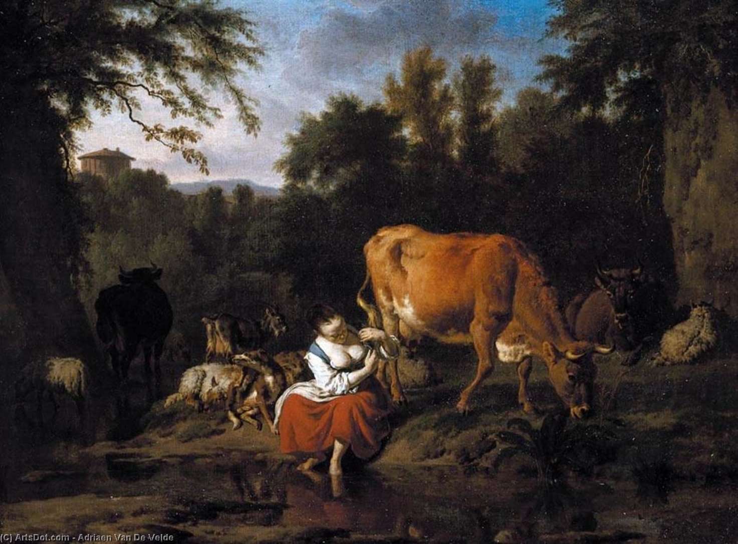 A Classical Landscape — Adriaen Van De Velde