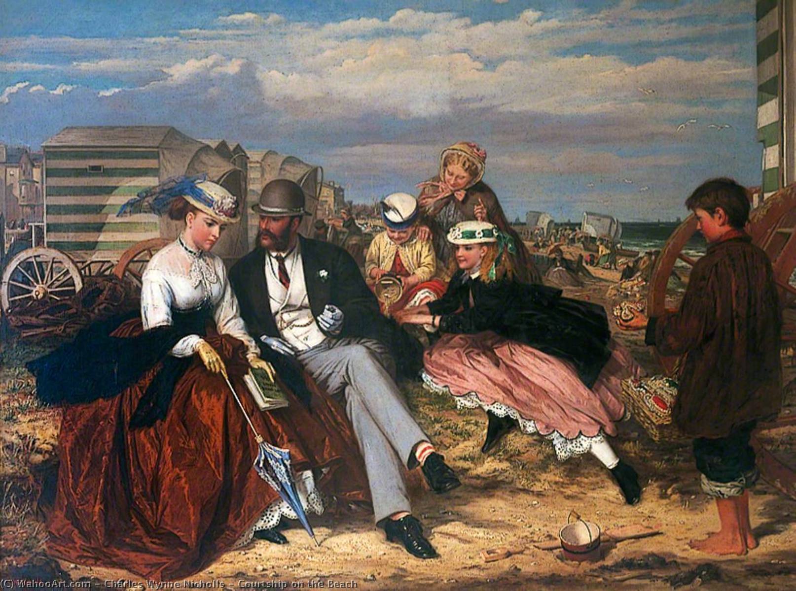 Courtship On The Beach — Charles Wynne Nicholls