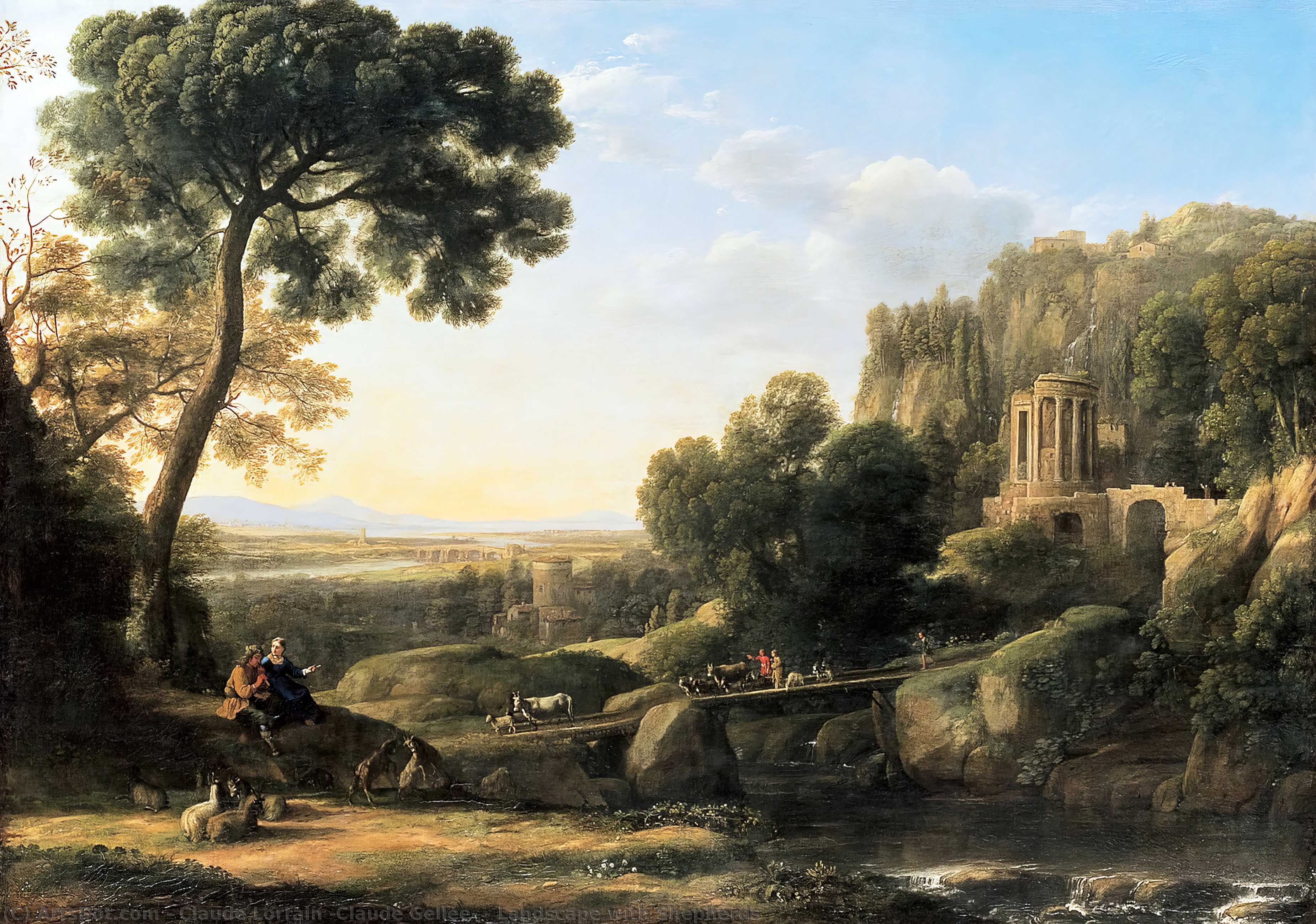 Landscape With Shepherds — Claude Lorrain (claude Gellée)