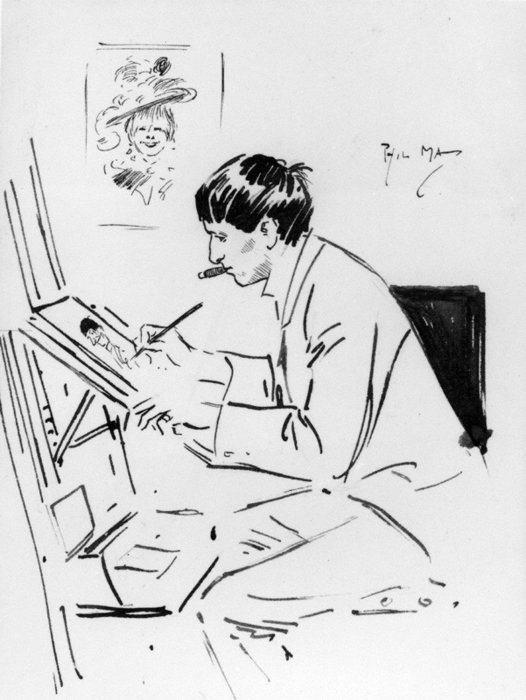 Pen, Brush And Pencil On Paper — Philip William May