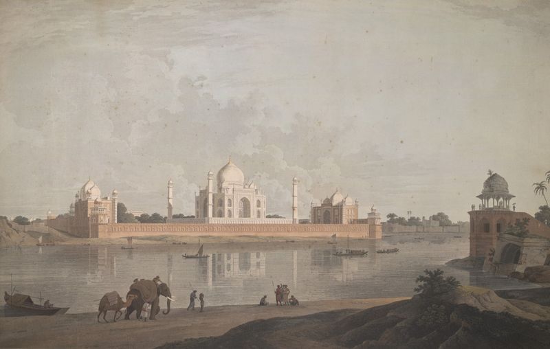 The Taje Mahel, Agra'. Aquatint — Thomas Daniell