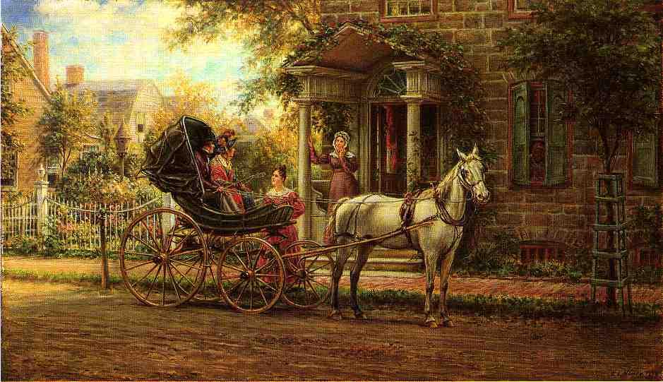 Stopping For A Chat — Edward Lamson Henry