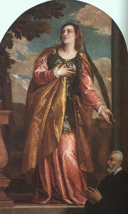 St. Lucy And A Donor — Paolo Veronese
