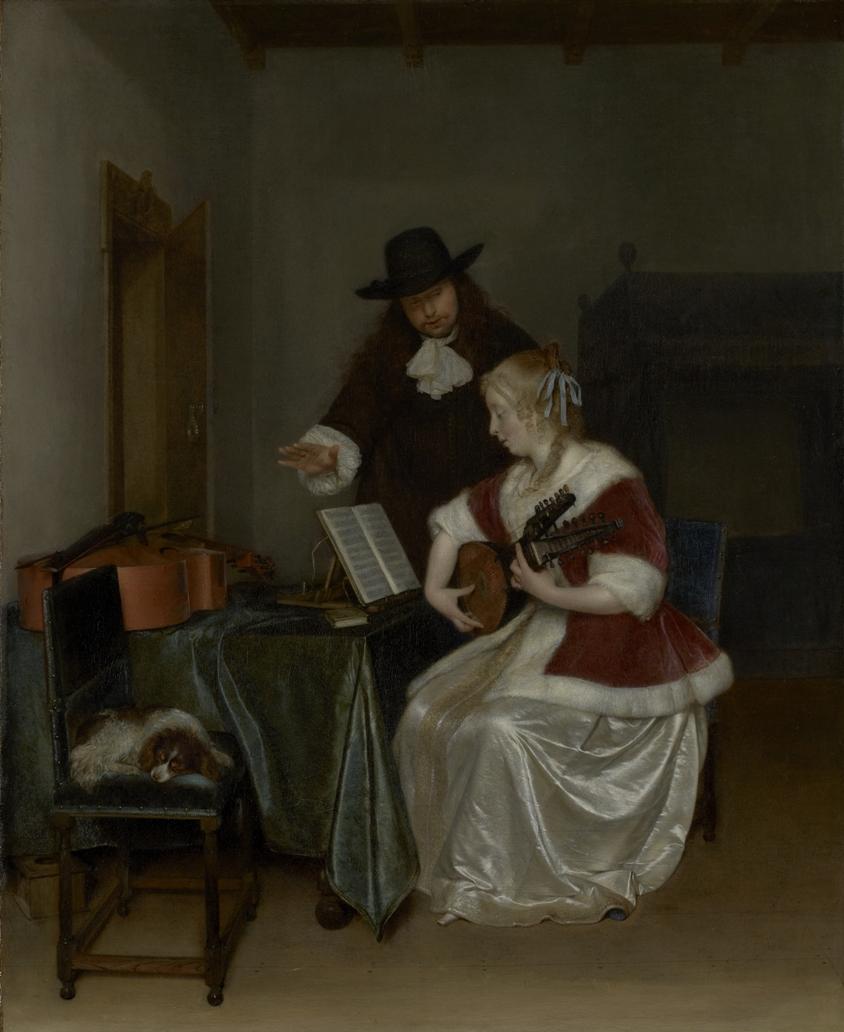The Music Lesson — Gerard Ter Borch The Younger