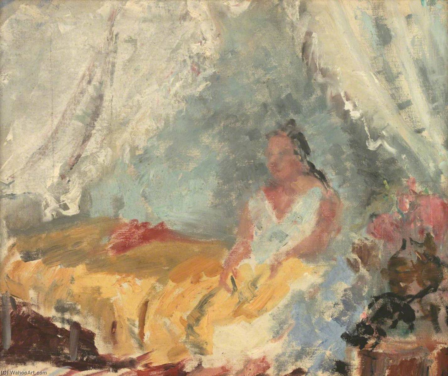 Woman Sitting On A Bed — Ursula Tyrwhitt