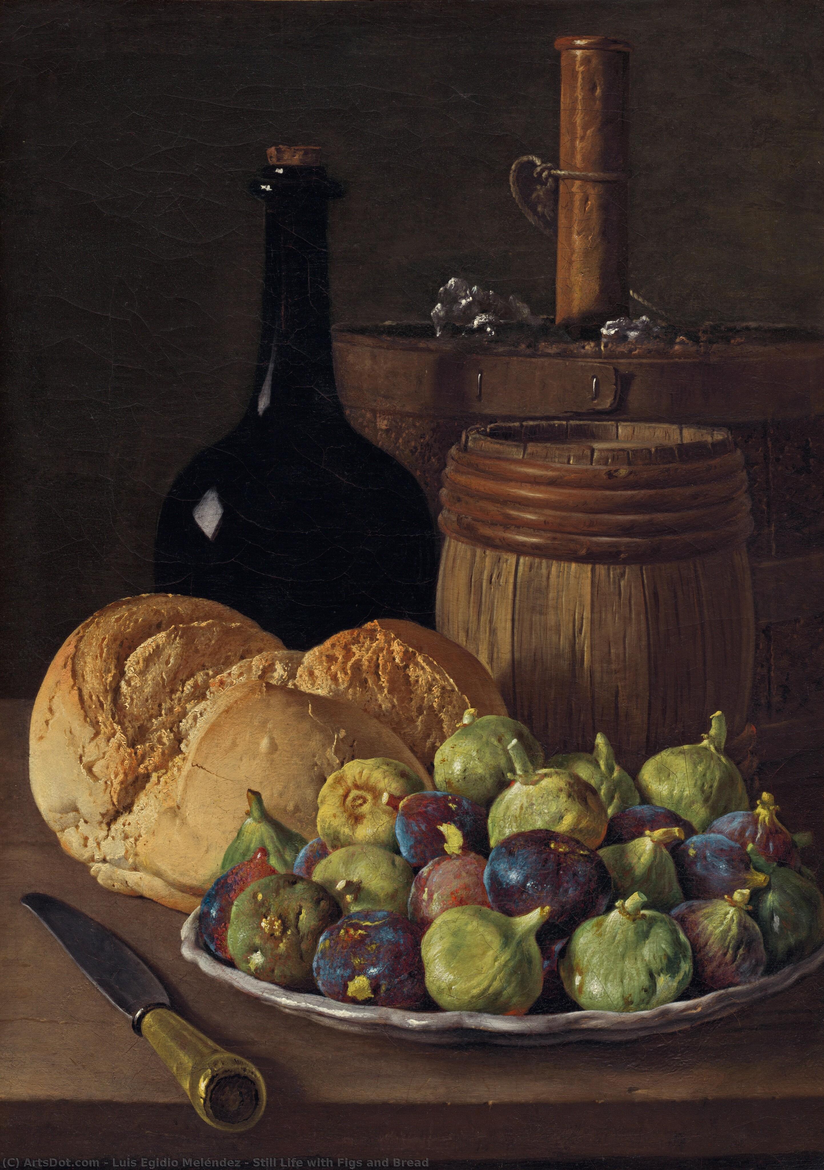 Still Life With Figs And Bread — Luis Egidio Meléndez