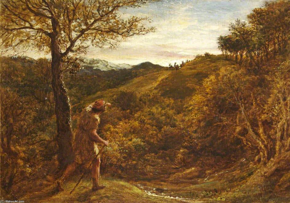 Travellers At Sunset — John Linnell
