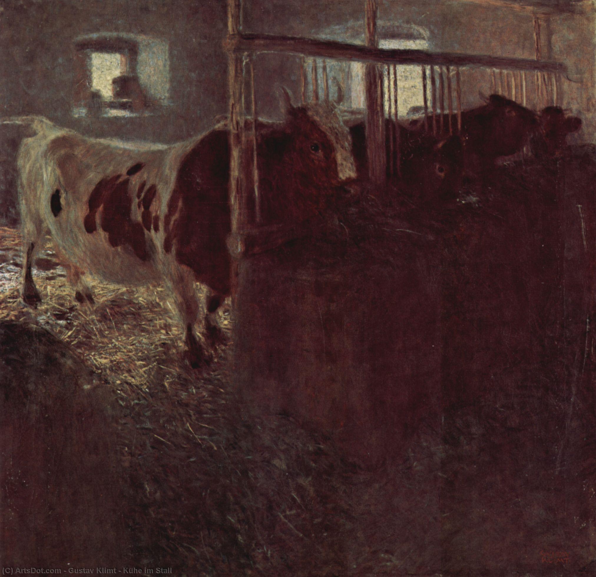Kühe Im Stall — Gustav Klimt