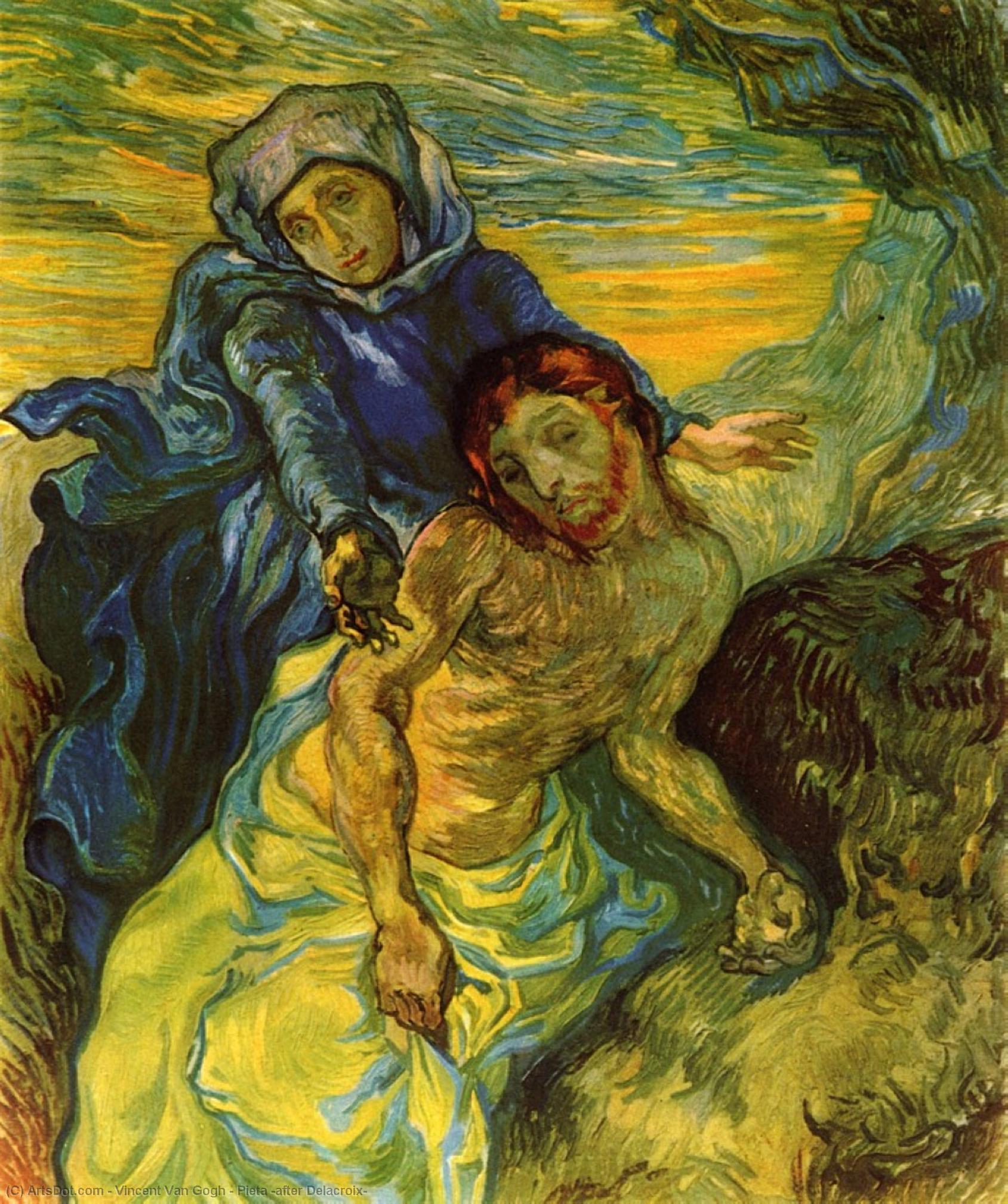 Pieta (after Delacroix) — Vincent Willem Van Gogh