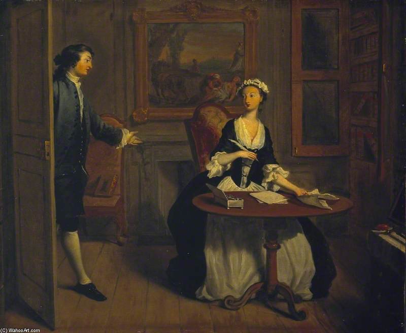 Mr B. Finds Pamela Writing — Joseph Highmore