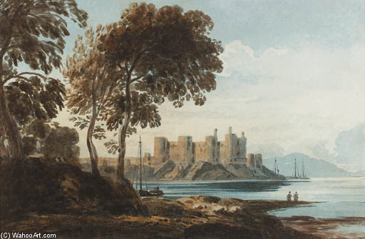 Conway Castle, North Wales — John Varley I (the Older)