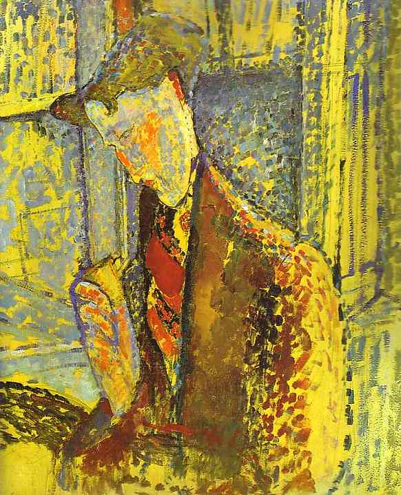 Study For Portrait Of Frank Haviland — Amedeo Clemente Modigliani