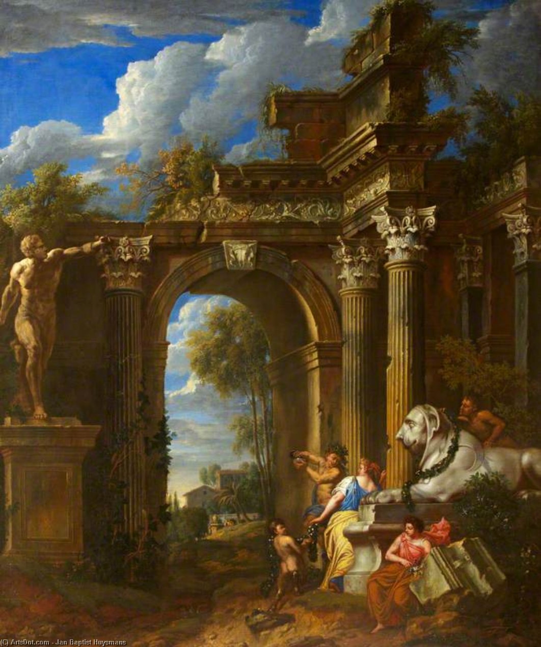 A Ruined Classical Archway — Jan Baptist Huysmans