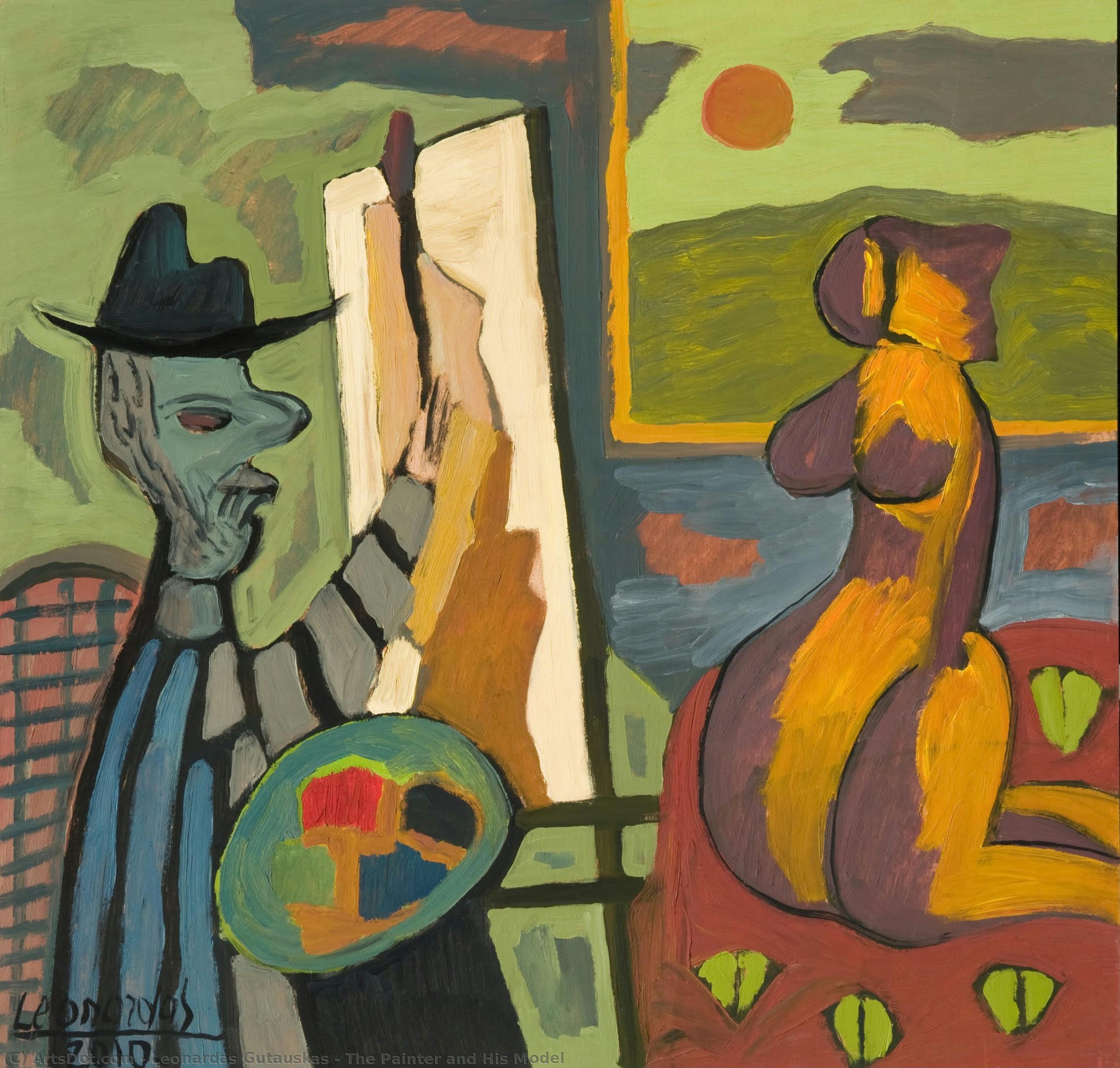 The Painter And His Model — Leonardas Gutauskas