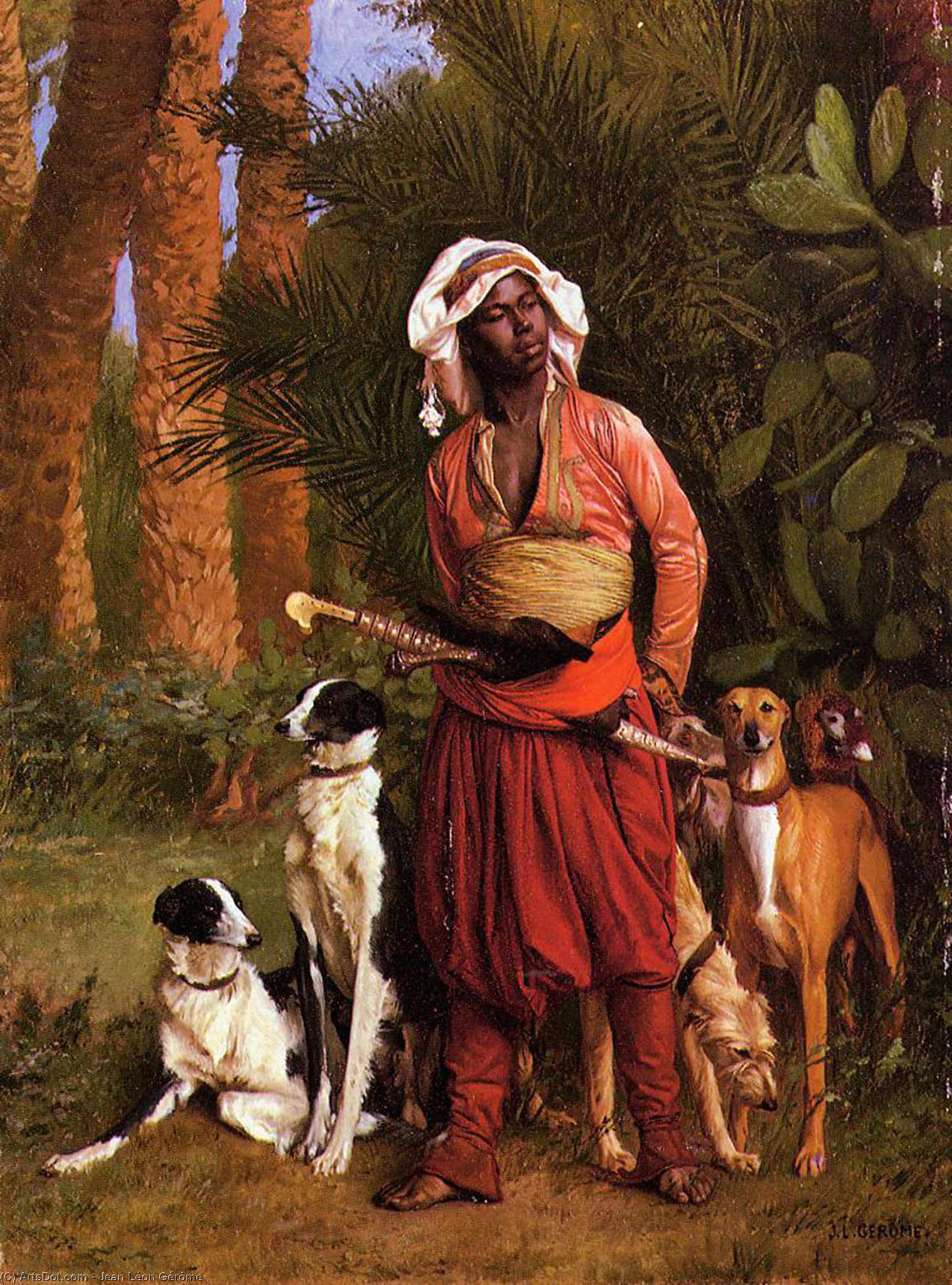 The Negro Master Of The Hounds — Jean-léon Gérôme