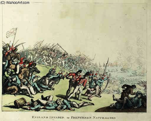 England Invaded Or Frenchman Naturalized — Thomas Rowlandson