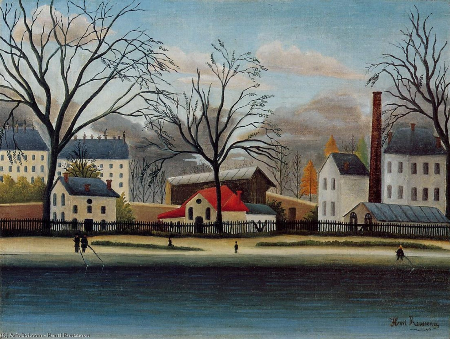 Suburban Scene — Henri Julien Félix Rousseau (le Douanier)