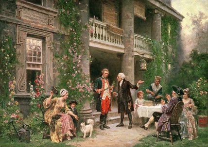 George Washington Visiting Bartram's Garden In — Jean Leon Gerome Ferris