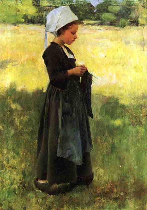 Breton Girl — Willard Leroy Metcalf