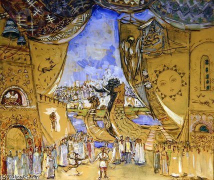 Stage Design For The Opera 'sadko' By N — Aleksandr Jakovlevic Golovin