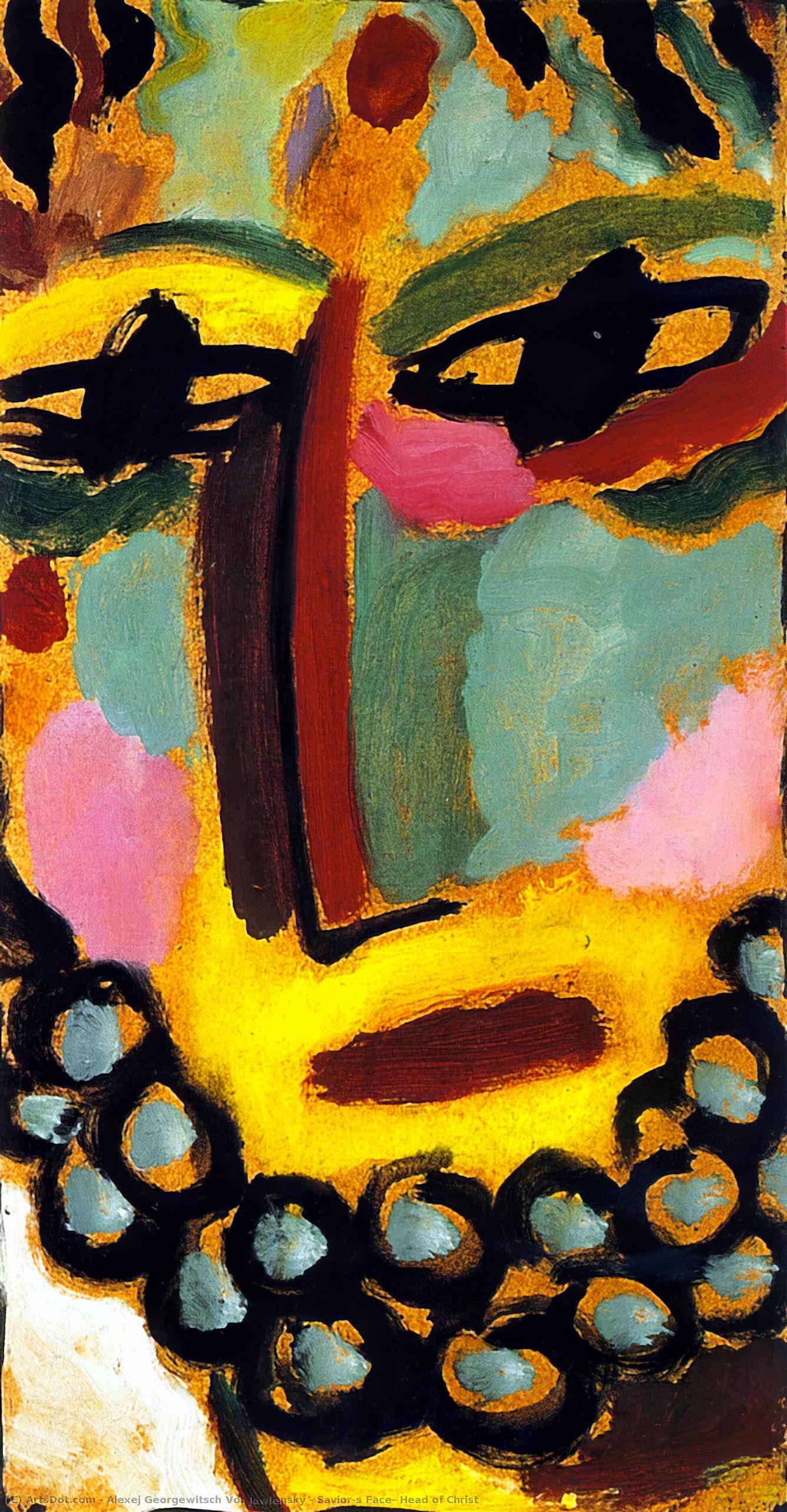 Savior's Face: Head Of Christ — Alexej Von Jawlensky