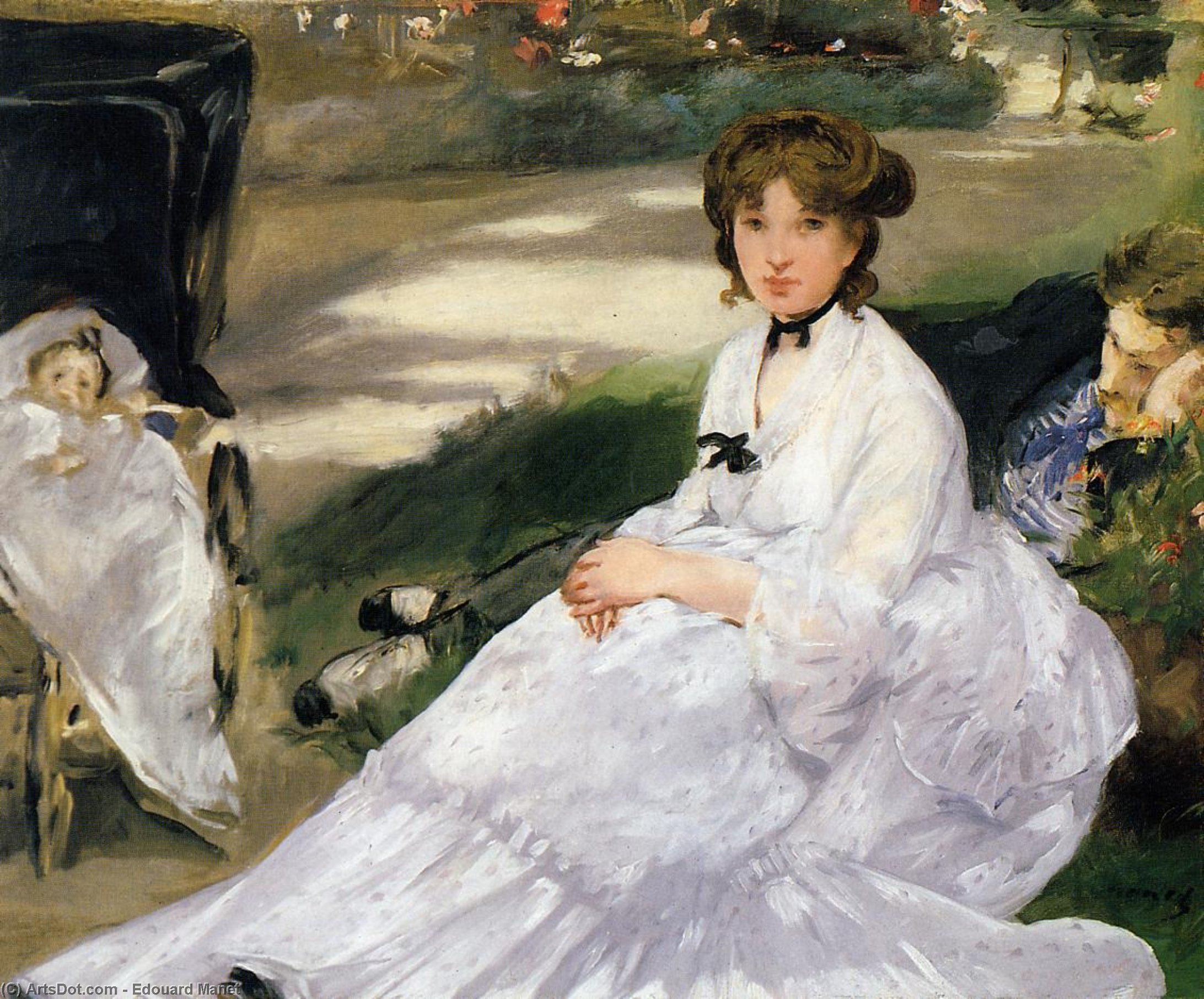 In The Garden — Édouard Manet