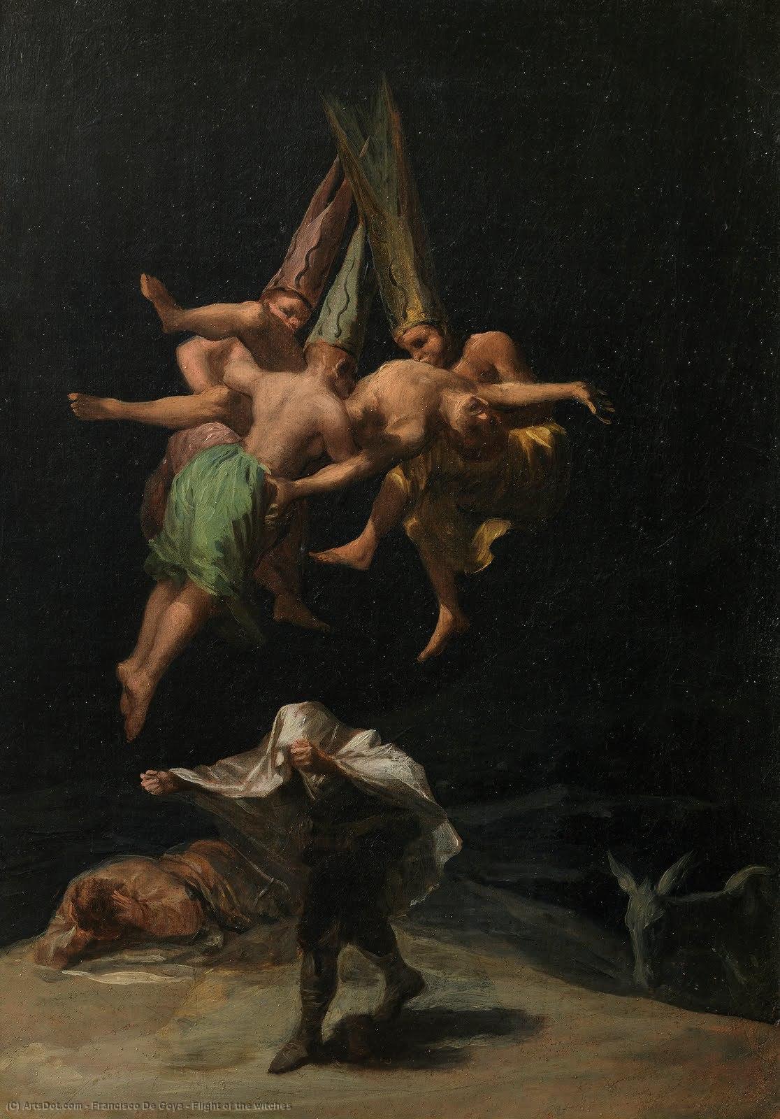 Flight Of The Witches — Francisco José De Goya Y Lucientes