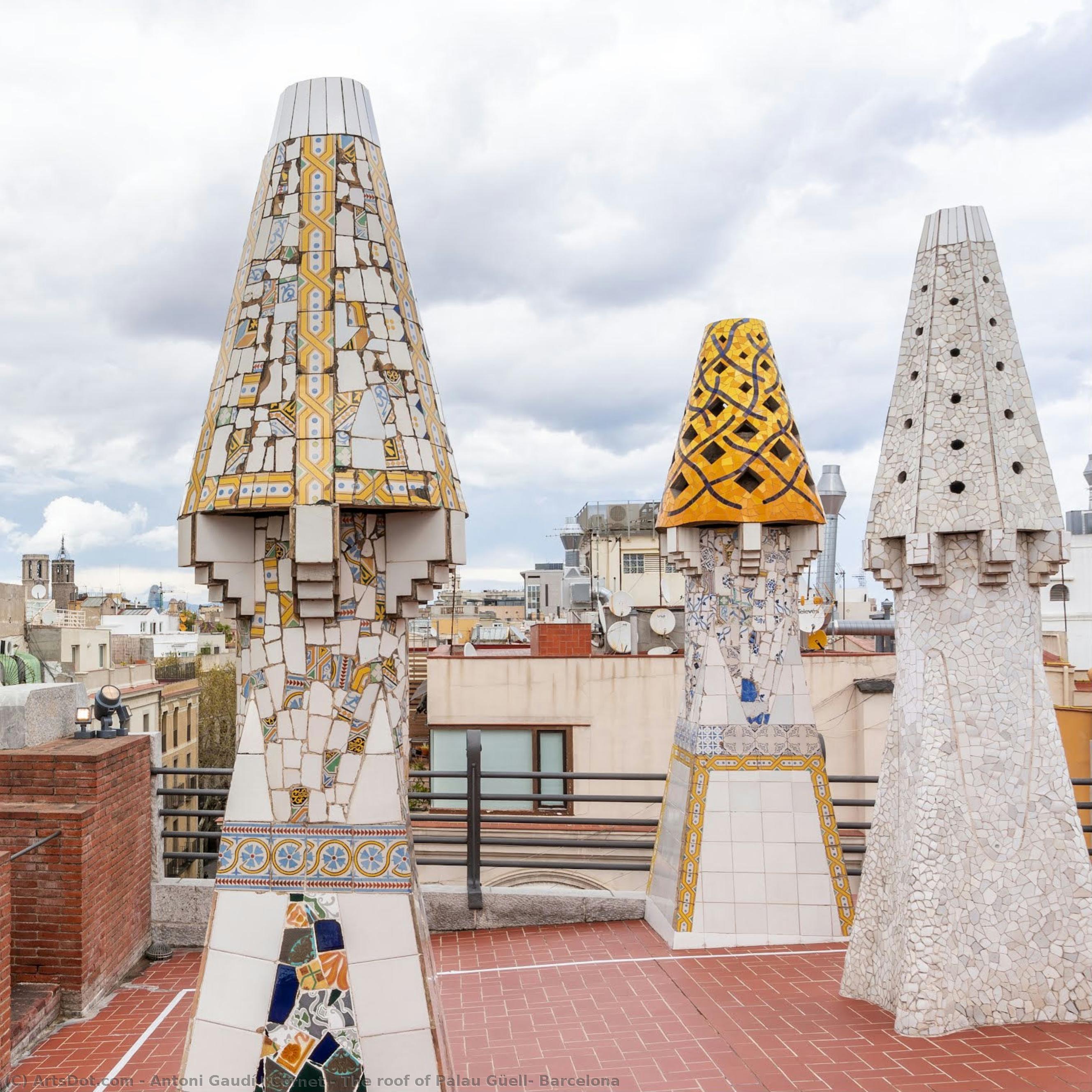 Das Dach Des Palau Güell, Barcelona — Antoni Gaudí I Cornet