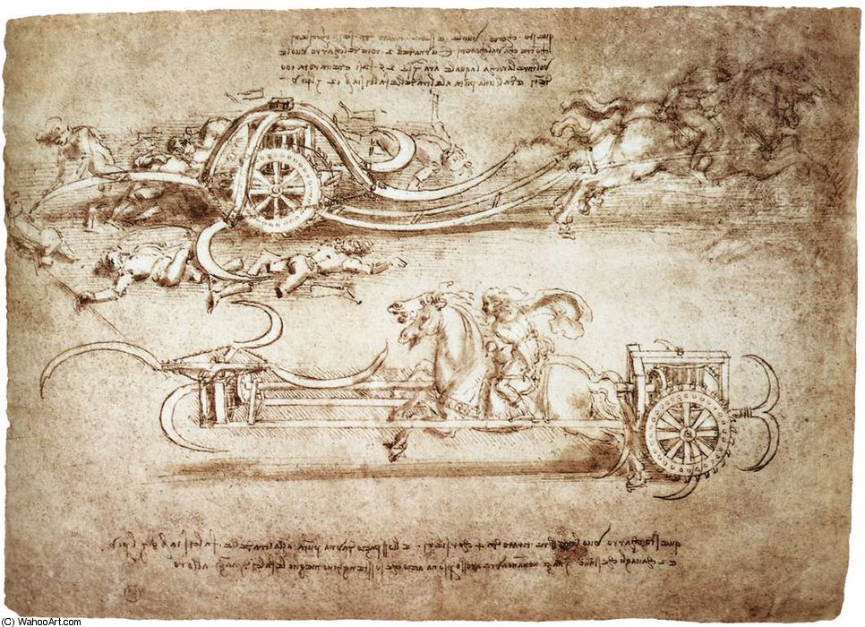 Engineering-assault Chariot With Scythes — Leonardo Da Vinci