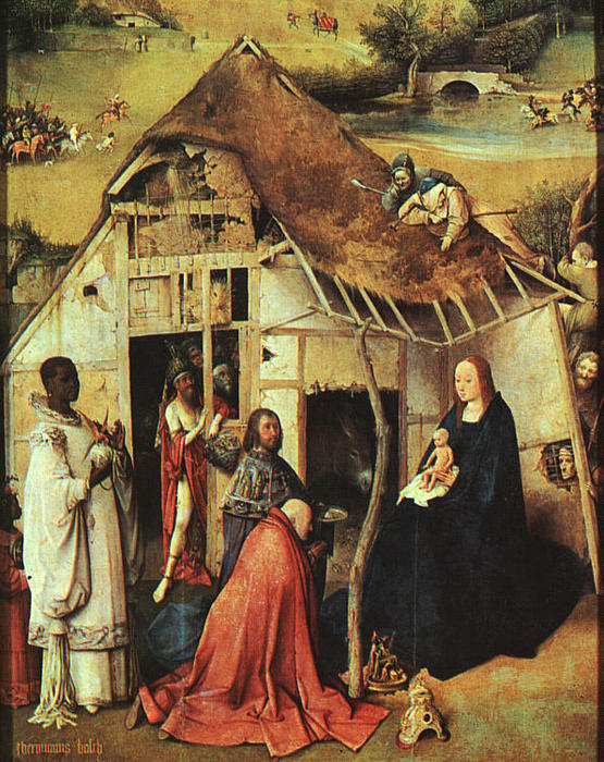 The Adoration Of The Magi (detail) — Hieronymus Bosch
