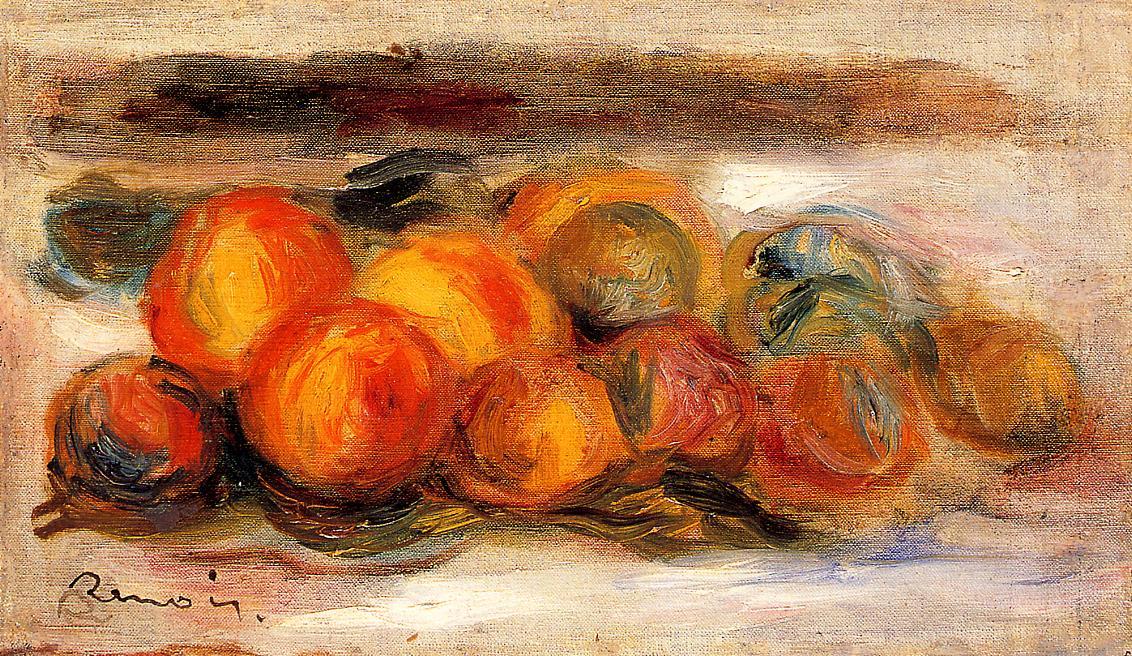 Still Life With Peaches — Pierre-auguste Renoir