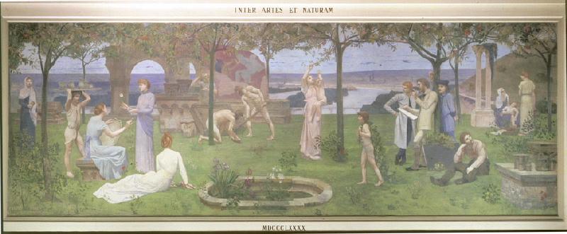 Inter Artes Et Naturam Dit Les Bienfaits De La Paix — Pierre Cécile Puvis De Chavannes