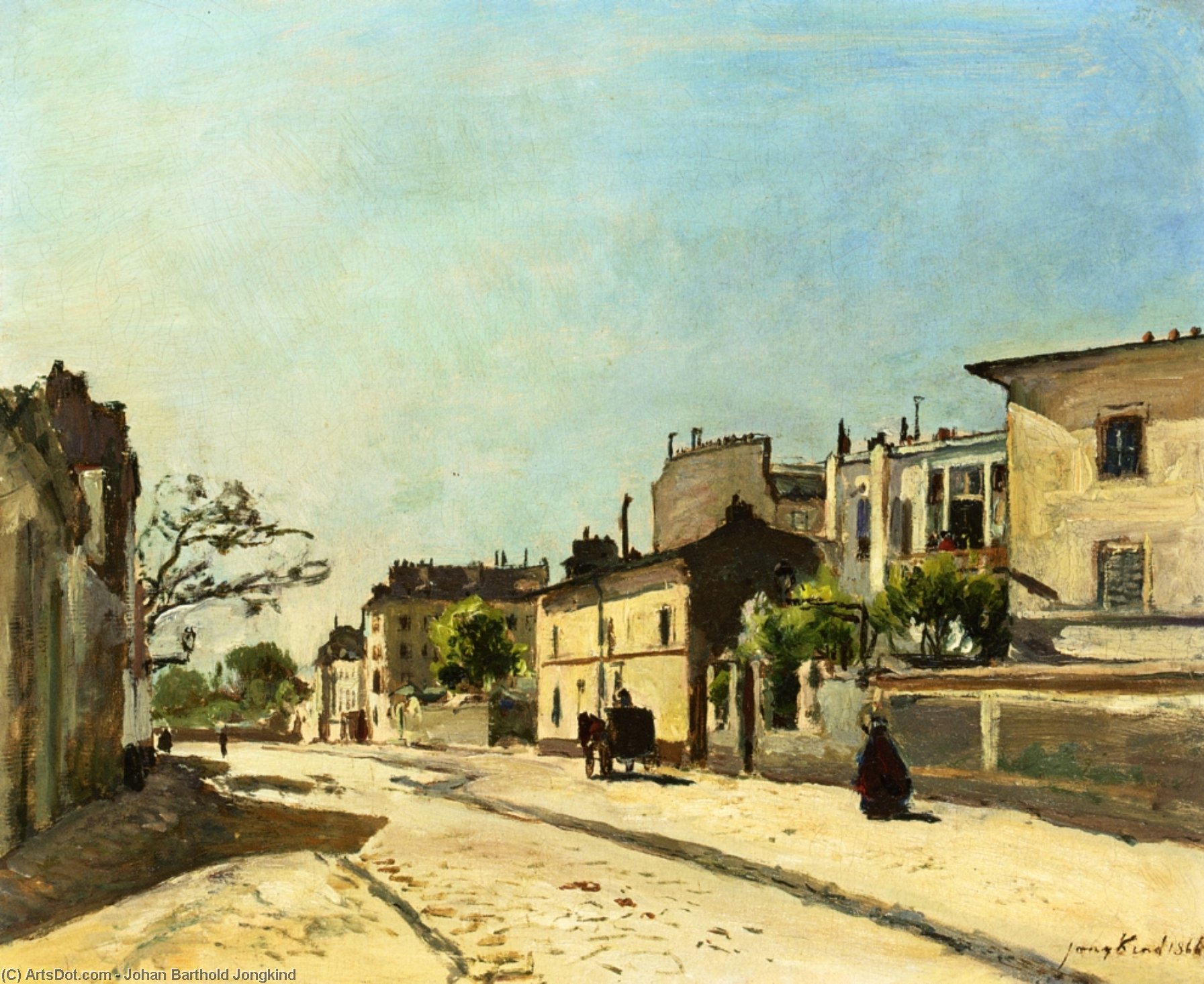 Rue Notre Dame, Paris — Johan Barthold Jongkind