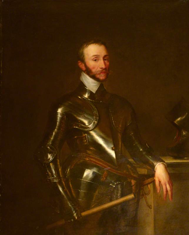 Sir Henry Percy (c.1532–1585), 8th Earl Of Northumberland (expanded Copy Of An English School Portrait Of C.1580 1585) — Sir Anthony Van Dyck