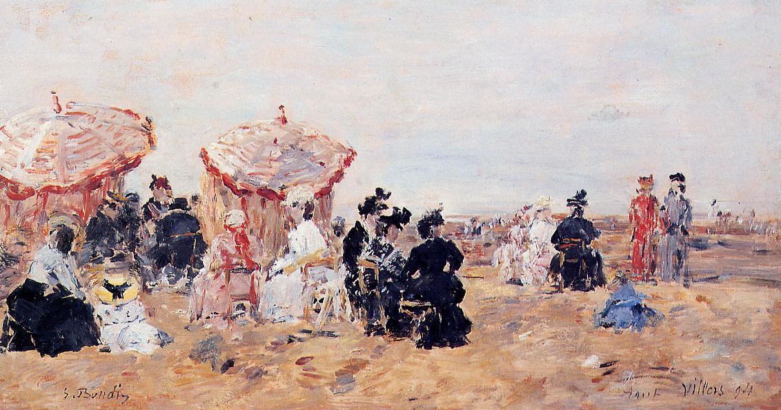 Beach Scene, Villers — Eugène Louis Boudin