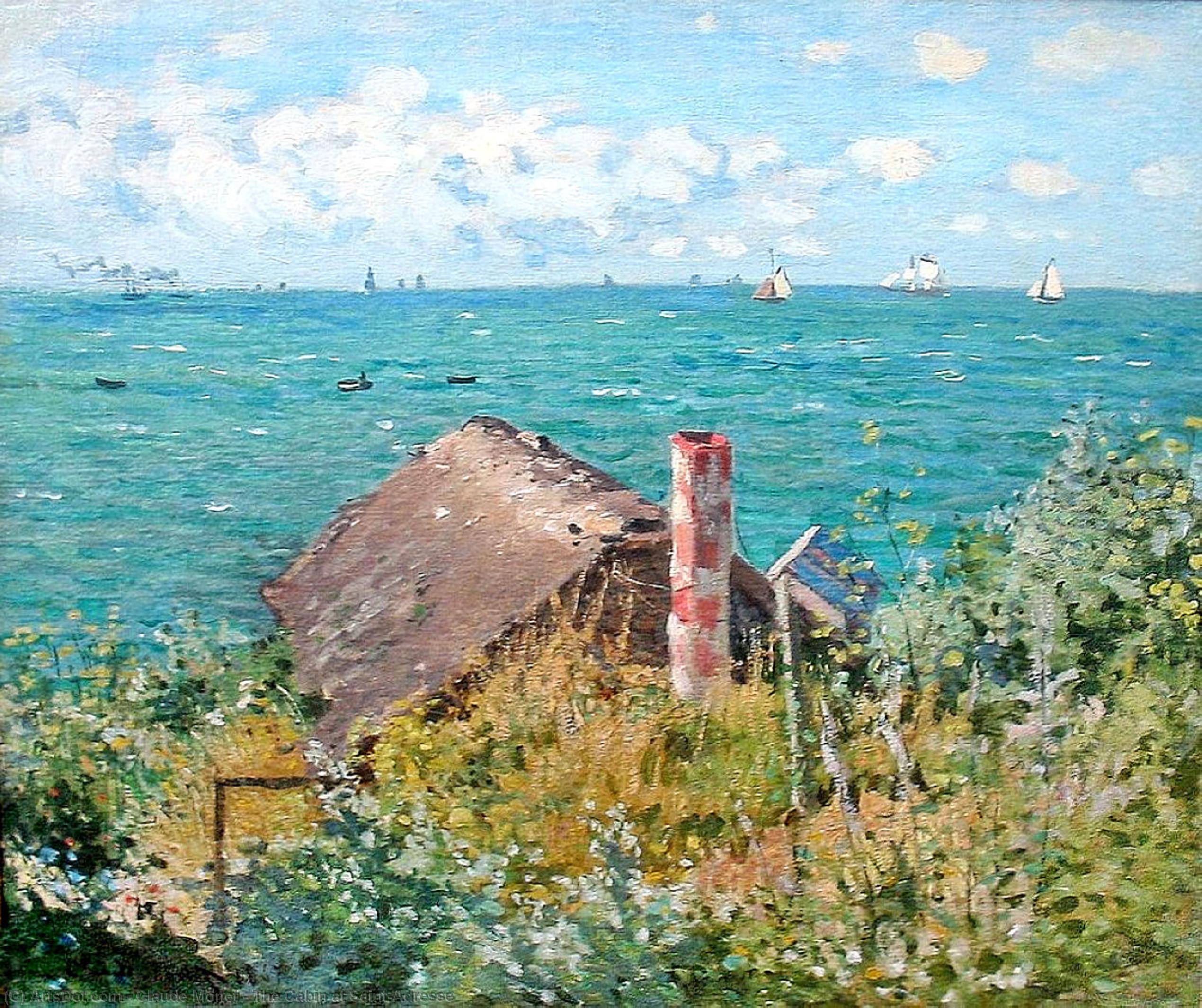The Cabin At Saint-adresse — Claude Monet