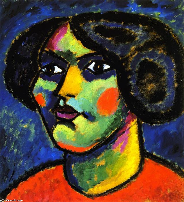 Head With White Of Eyes — Alexej Von Jawlensky