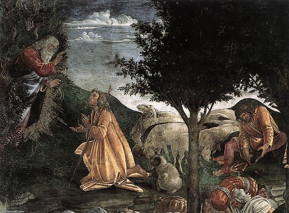 The Trials And Calling Of Moses (detail) (10) — Sandro Botticelli