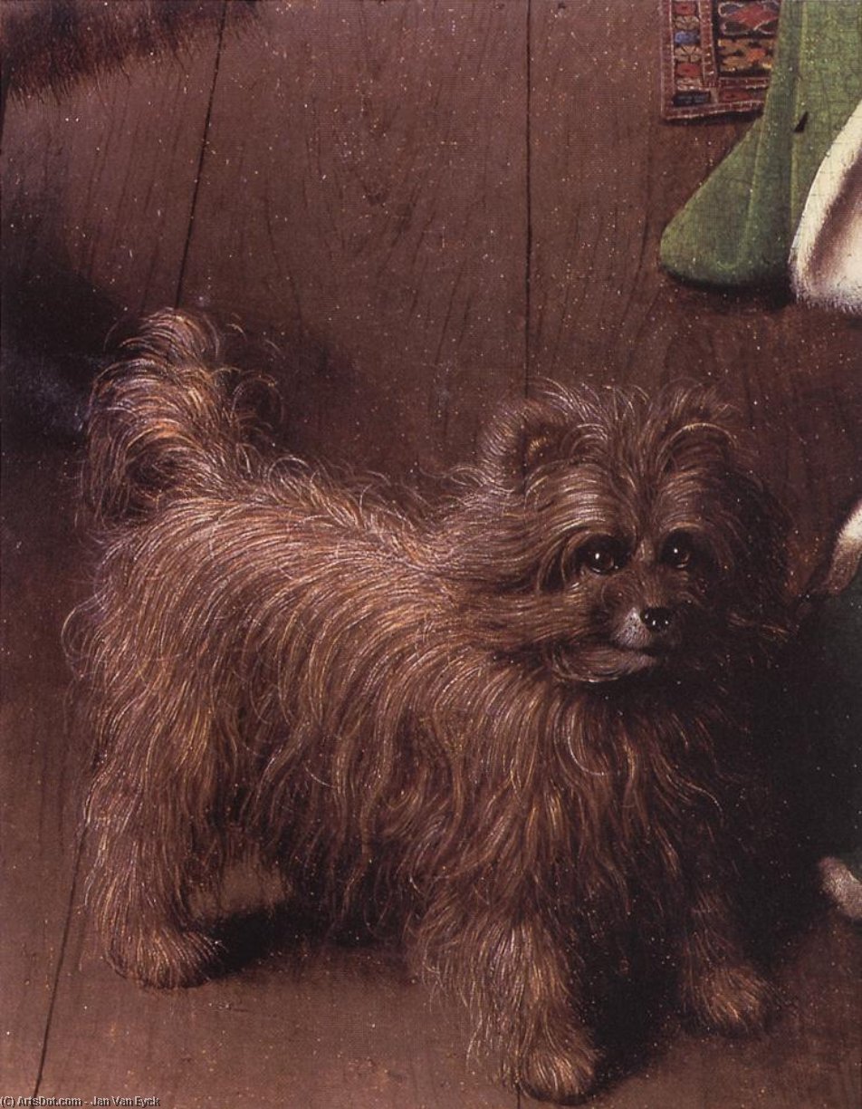Portrait Of Giovanni Arnolfini And His Wife (detail - ) — Jan Van Eyck