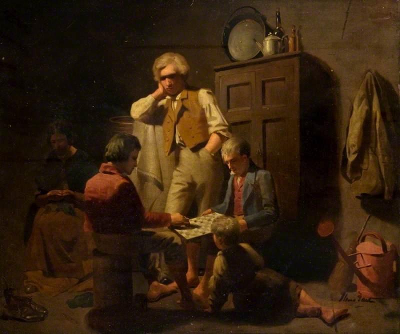 Interior With Figures — Thomas Faed