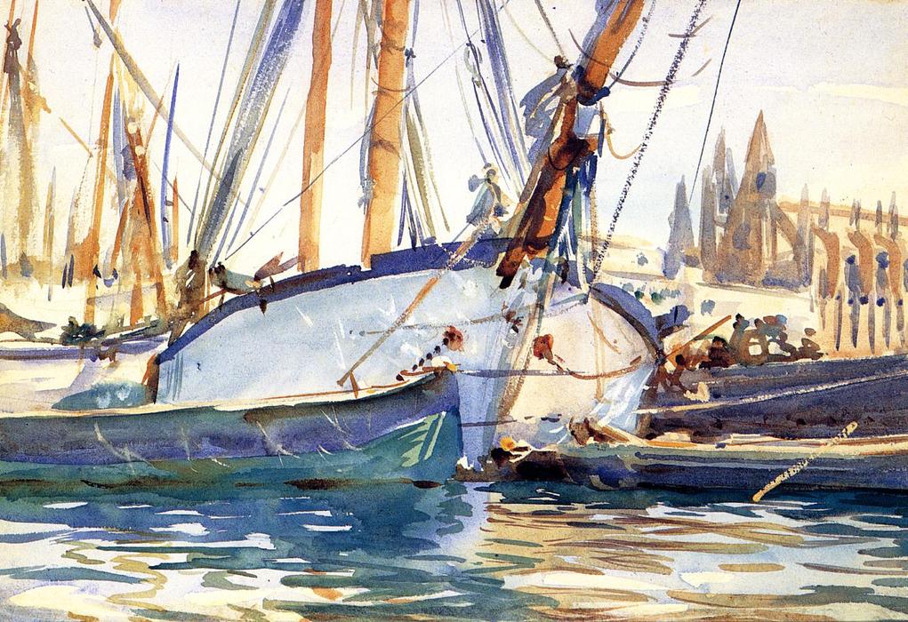 Schiffsverkehr, Mallorca — John Singer Sargent