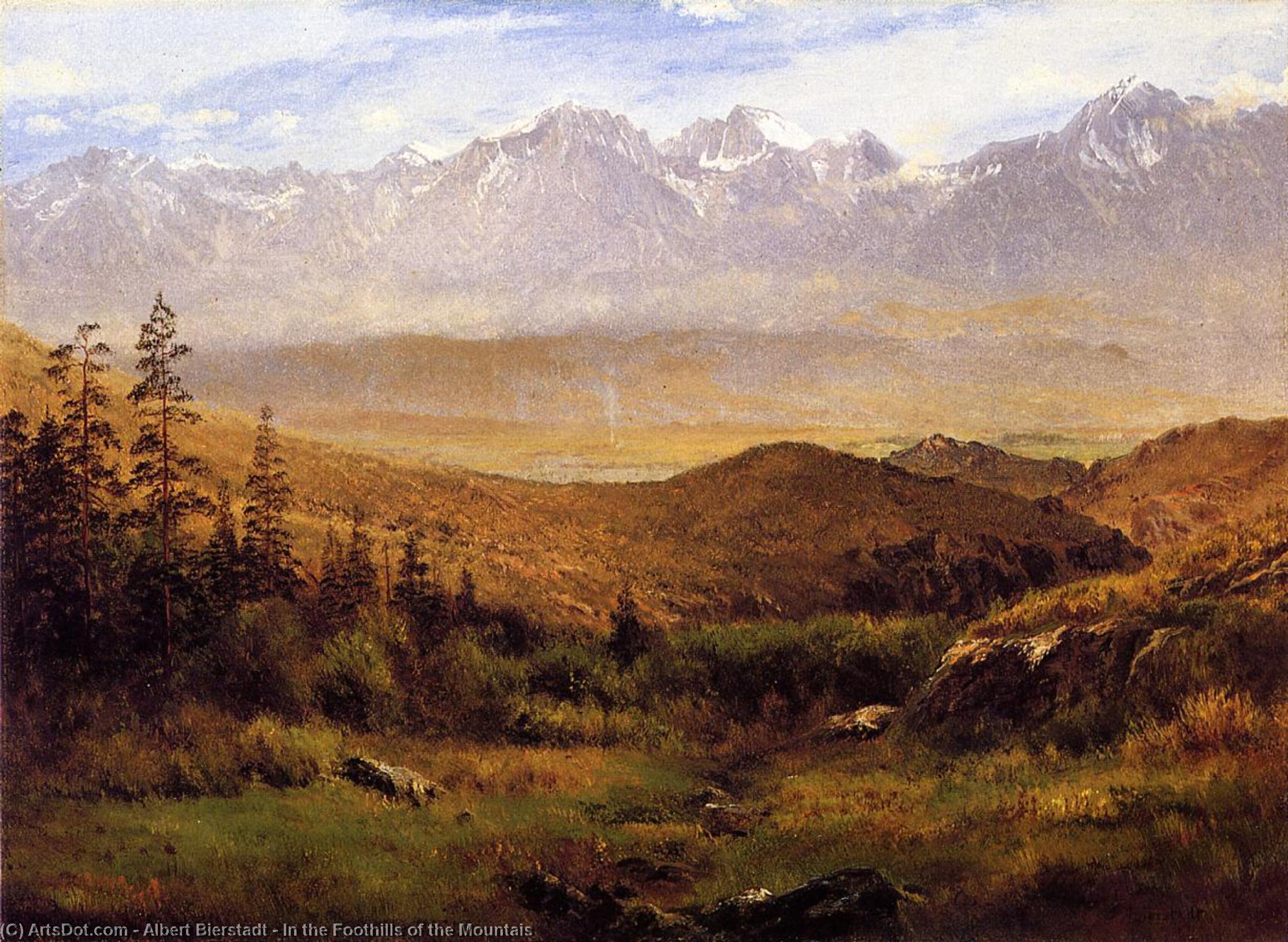 In The Foothills Of The Mountais — Albert Bierstadt