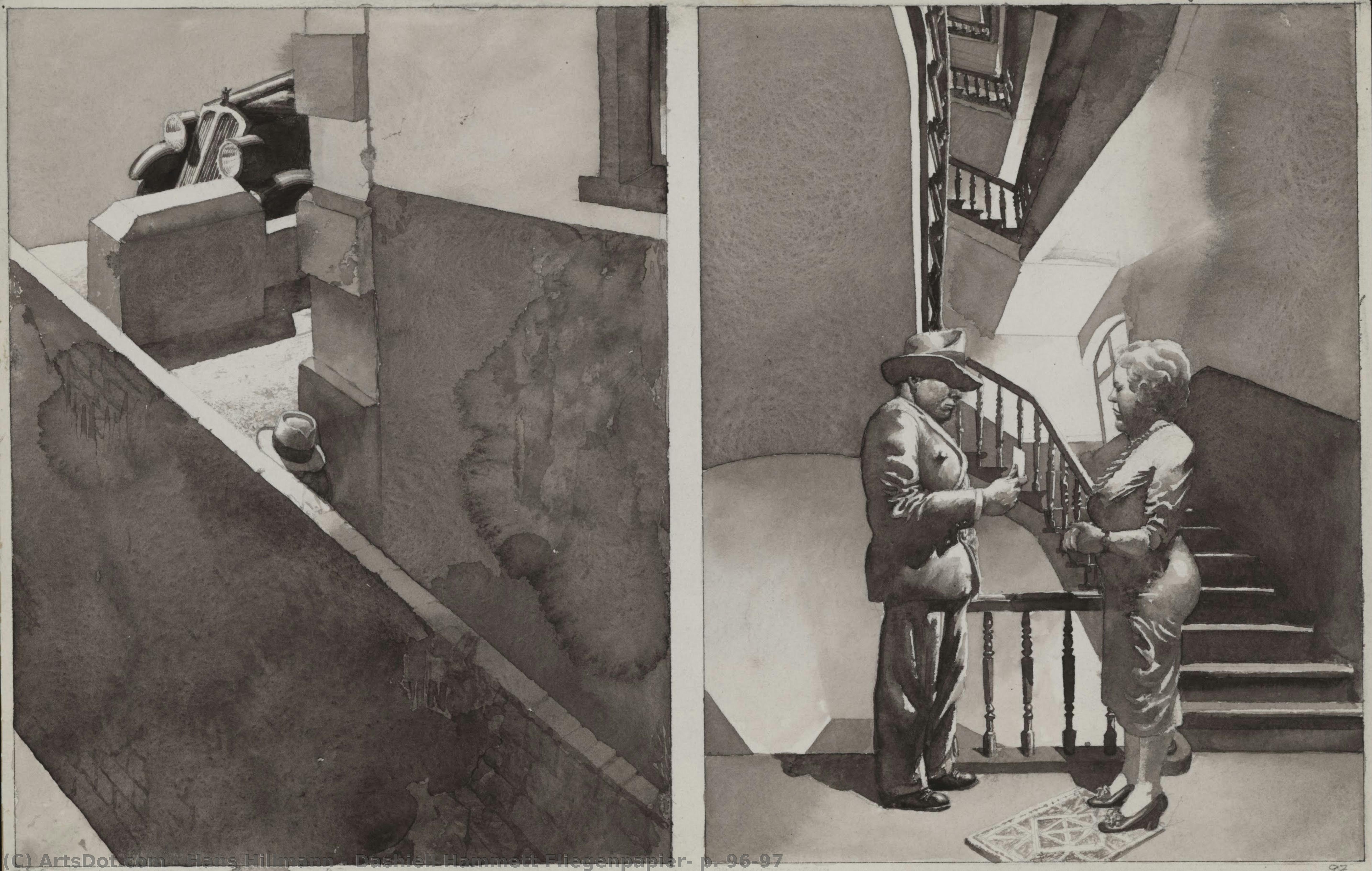 Dashiell Hammett Fliegenpapier, P. 96-97 — Hans Hillmann